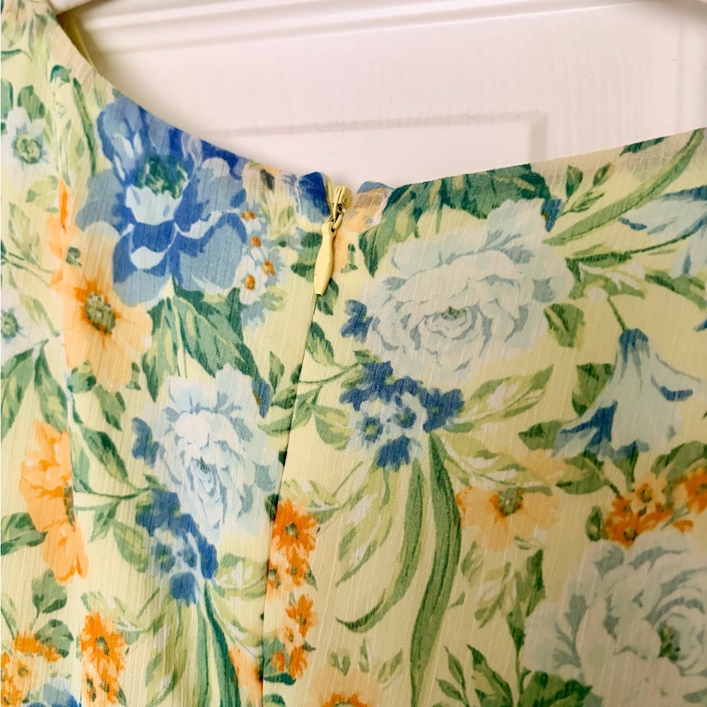 Lost + Wander Women's Floral Maxi Dress - Green, blue & golden yellow - Picture 6 of 7